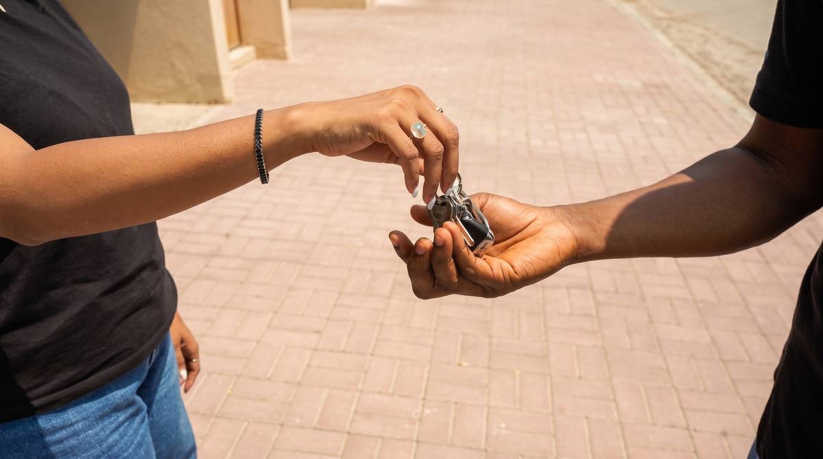 Car keys handed to a Skipper